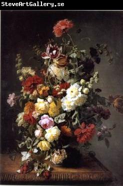 unknow artist Floral, beautiful classical still life of flowers.057